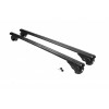 Перемычки на обычные рейлинги под ключ Bold Bar V1 (2 шт) Черные для Mitsubishi Space Wagon 1998-2004 гг.