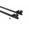 Перемычки на обычные рейлинги под ключ Bold Bar V1 (2 шт) Черные для Mitsubishi Space Wagon 1998-2004 гг.