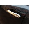 Накладки на ручки (4 шт) Місце під чіп, Carmos - Турецька сталь для Nissan Juke 2010-2019 - 55722-11