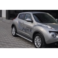 Бічні труби Ø60 (2 шт., нерж.) для Nissan Juke 2010-2019