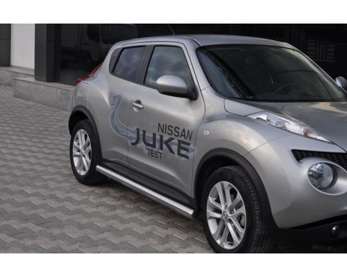 Бічні труби Ø60 (2 шт., нерж.) для Nissan Juke 2010-2019