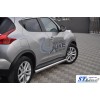 Бічні труби Ø60 (2 шт., нерж.) для Nissan Juke 2010-2019