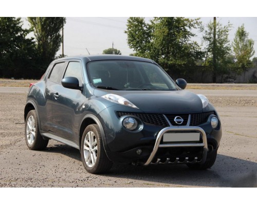 Кенгурятник QT012 (нерж) для Nissan Juke 2010-2019