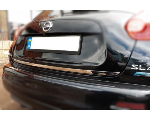 Кромка багажника (нерж.) OmsaLine - Итальянская нержавейка для Nissan Juke 2010-2019 гг
