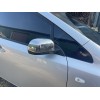 Накладки на зеркала (2 шт, нерж) OmsaLine - Итальянская нержавейка для Nissan Leaf 2010-2017 гг.