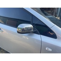 Накладки на зеркала (2 шт, нерж) OmsaLine - Итальянская нержавейка для Nissan Leaf 2010-2017