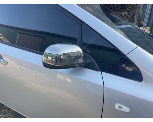 Накладки на зеркала (2 шт, нерж) OmsaLine - Итальянская нержавейка для Nissan Leaf 2010-2017 гг.