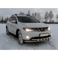 Передняя защита ST015 (нерж) для Nissan Murano 2008-2014