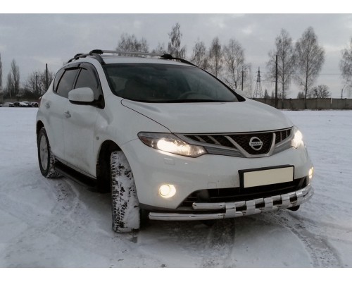Передняя защита ST015 (нерж) для Nissan Murano 2008-2014