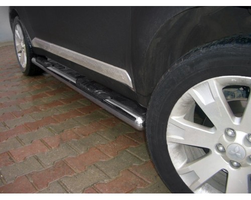 Боковые трубы (2 шт., нерж.) для Nissan Murano 2008-2014