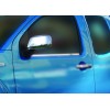 Накладки на дзеркала (2 шт, нерж.) Без повторювача повороту для Nissan Navara 2006-2015 - 53840-11