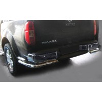 Задній захист AK003-Double (нерж) для Nissan Navara 2006-2015