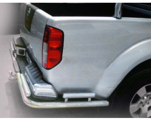 Задній захист AK003-Special (нерж) для Nissan Navara 2006-2015