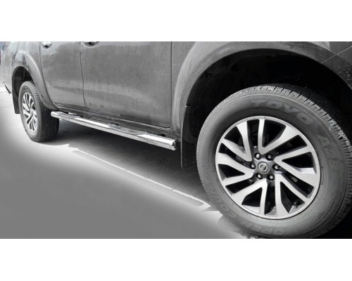 Бічні труби (2 шт., нерж) для Nissan Navara/NP300 2016+