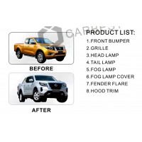 Комплект рестайлинга апгрейда в 2021 году (для 2015-2020 годов) для Nissan Navara/NP300 2016- гг