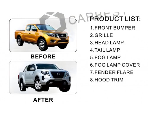 Комплект рестайлинга апгрейда в 2021 году (для 2015-2020 годов) для Nissan Navara/NP300 2016- гг