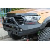 Передній бампер Dakar Чорний, без сенсора, з LED баром для Nissan Navara/NP300 2016+