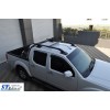 Рейлинги с перемычками (2 шт, Черные) Серые для Nissan Navara/NP300 2016- гг