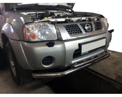 Передній захист ST014 (нерж) для Nissan NP300 1999-2015