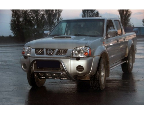 Кенгурятник WT002 (нерж) для Nissan NP300 1999-2015