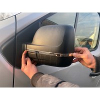 Nissan NV300 2016+ Полоски на зеркала (2 шт, нерж)