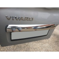 Планка над номером (нерж) Carmos - Турецкая сталь для Nissan NV300 2016+