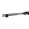 Рейлинги Shark (2 шт, черные) для Nissan NV400 2010-2024 гг
