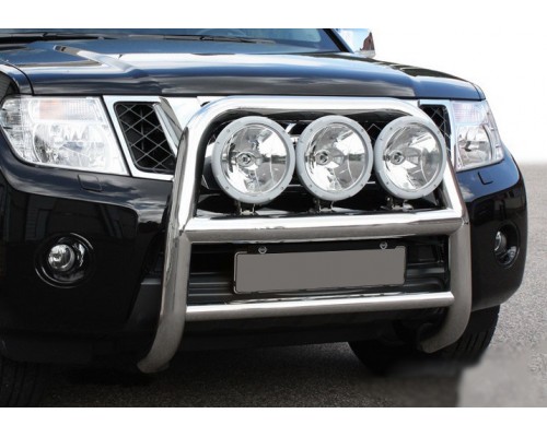 Кенгурятник WT018 (нерж) для Nissan Pathfinder R51 2005-2014