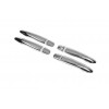 Накладки на ручки (2 шт, нерж) Без чипа, Carmos - турецкая сталь для Nissan Pathfinder R51 2005-2014 - 53844-11