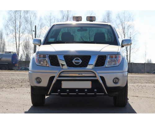 Nissan Pathfinder R51 2005-2014 Кенгурятник WT003 (нерж) - 74535-11
