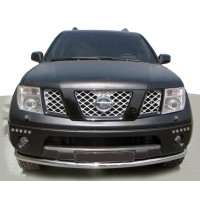 Передній захист ST008-2 (нерж) для Nissan Pathfinder R51 2005-2014