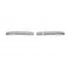 Накладки на ручки (2 шт, нерж) Без чипа, OmsaLine - Итальянская нержавейка для Nissan Pathfinder R51 2005-2014 - 64136-11