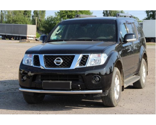 Передній захист ST008-1 (нерж) для Nissan Pathfinder R51 2005-2014 - 79879-11