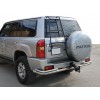 Задня дуга AK005-3 (нерж) для Nissan Patrol Y61 1997-2011
