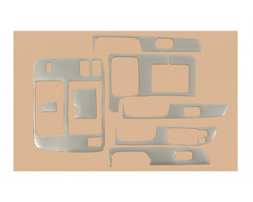 Накладки на панель (2000-2004) Алюминий для Nissan Patrol Y61