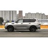 Боковые пороги Vision New Grey (2 шт., алюминий) для Nissan Patrol Y62 2010+ - 78563-11