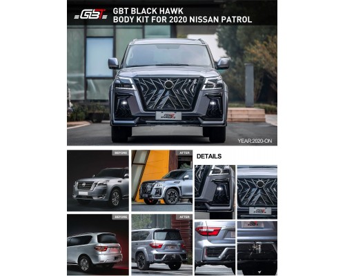 Комплект обвесов 2020-2021 (Black Hawk Edition) для Nissan Patrol Y62 2010+ - 73483-11