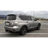 Боковые пороги Vision New Grey (2 шт., алюминий) для Nissan Patrol Y62 2010↗ гг.