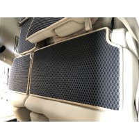 Коврик на верх задних сидений (EVA, черный) для Nissan Patrol Y62 2010+
