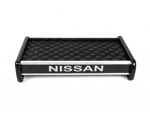 Полка на панель (2001-2010, Черная с черной нитью) для Nissan Primastar