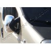 Накладки на зеркала (2 шт) Carmos - Турецкая сталь для Nissan Primastar 2002-2014 - 49264-11