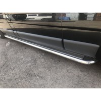 Nissan Primastar 2002-2014 Бічні пороги Premium (2 шт., нерж.) 60 мм, коротка база