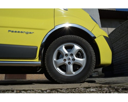 Nissan Primastar 2002-2014 Накладки на колісні арки (4 шт, нержавіюча сталь) 2007-2015 - 56216-11