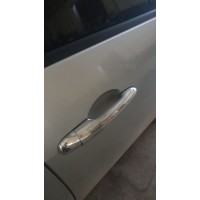 Накладки на ручки (4 шт, нерж) Carmos - Турецкая сталь для Nissan Primera P12 2003+