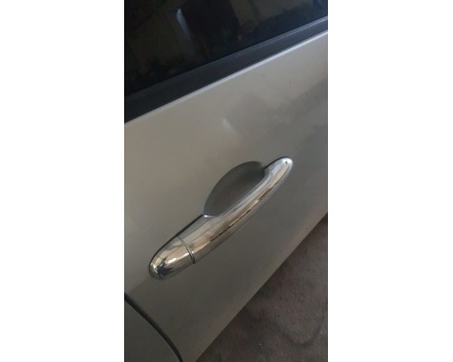 Накладки на ручки (4 шт, нерж) Carmos - Турецька сталь для Nissan Primera P12 2003+ - 53856-11