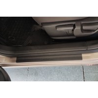 Накладки на пороги DDU (4 шт, пластик) для Nissan Qashqai 2007-2010