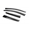 Вітровики з хромом (4 шт, Sunplex Chrome) для Nissan Qashqai 2007-2010 - 80672-11