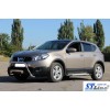 Бічні пороги Allmond Grey (2 шт., Алюм.) для Nissan Qashqai 2007-2010 - 66855-11