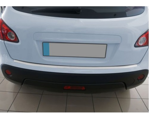 Накладка на задний бампер OmsaLine (нерж.) Глянец, -20212 база для Nissan Qashqai 2007-2010 - 56546-11