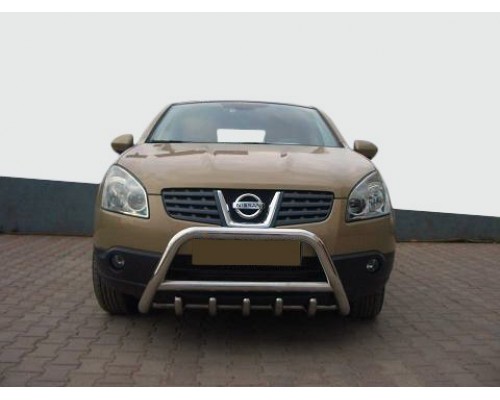 Кенгурятник WT003 (нерж.) 60 мм для Nissan Qashqai 2007-2010